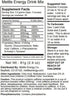 Mettle Energy Drink Powder - 25 Servings | Sugar Free | 200mg Caffeine - Mixed Berry Blue