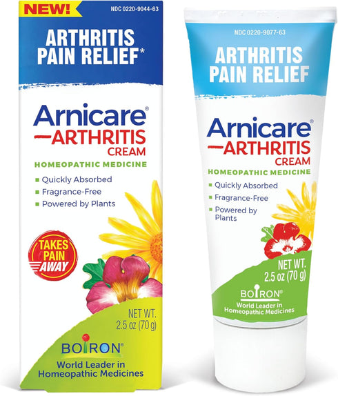Boiron Arnicare Arthritis Cream with Devil’s Claw for Pain Relief of Joints & Muscles, 2.5 oz