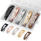 Snap Hair Clips in 5 Colors, Metal Hair Barrettes for Women and Girls Hair Accessories