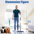 Wet Spray Mop for Floor Cleaning, Refillable Spray Bottle with 3 Washable Microfiber Pads, Home or Commercial Use, Blue