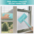 Zqarallax 3 Pack 6 Window Cleaner Tool, Window Screen Cleaner and Track Cleaning Brush with Replacement Cleaning