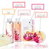 Home Spa Gift Basket Peony Spa Set For Women, Contains Shower Gel, Bubble Bath, Body Lotion, Peony Bath Salt & Puff in a Pink Feminine Tub