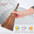 Witch Broom Mini Natural Whisk Broom, Thai Desk Cleaning Tool for Computer Keyboard & Wedding Table Decor