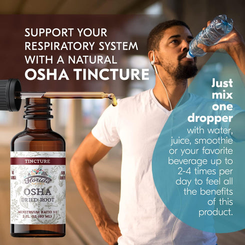 OSHA Root Liquid Extract for Respiratory Support - Organic OSHA Tincture Natural Lung Detox 2 Fl Oz