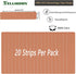 Kinesiology Tape (20 Precut Strips), Pro Elastic Athletic Tape for Joints Support & Muscle Pain Relief (Skin Color)