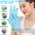 Moisturizing Glove and Sock, Gel Spa Therapy for Hands Feet, Repair Dry Cracked Skin, 4 PCS (Blue)