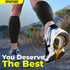 Sparthos Calf Compression Sleeves (Pair) - Leg Compression Socks for Men and Women, Black-S