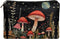 Red Mushroom Makeup Bag for Purse, Lightweight Zipper Pouch for Women, Travel Cosmetic Bag for Brushes