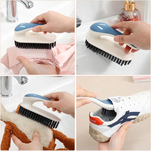 Soft Bristle Scrub Cleaning Brush, Stain Remover Brush, Small Scrub Brush Cleaner for Carpet, Clothes, Bathroom,