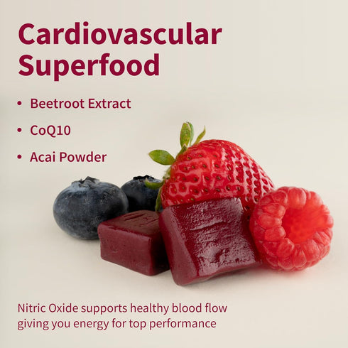 Snap Supplements Nitric Oxide Beet Chews, 60 Soft Chews, Natural Energy, Sugar-Free
