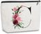 Birthday Gifts for Women, A-Z Personalized Makeup Bag, Monogrammed Travel Toiletry Organizer Zipper Pouch