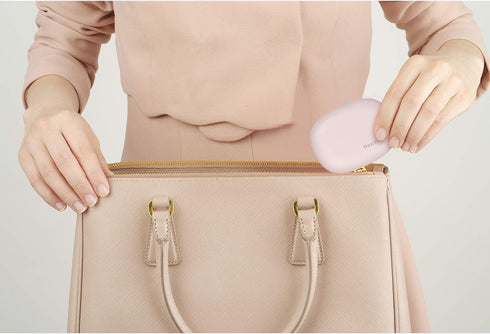 NewWay Pink Mini Toothbrush Cover, Rechargeable Travel Toothbrush Case with Holder for Household and Business Trip