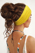 Tobeffect Headbands for Women Non Slip Boho Turban Elastic Head Wrap, Solid Color 8 Pack