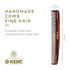 Kent F3T Handmade Dressing Table Comb for Men and Women, All Fine Tooth Hair Comb Straightener for Everyday Grooming Styling Hair, Beard and Mustache, Saw Cut and Hand Polished, Made in England