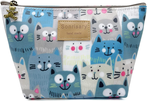 Hunger The Cat Is Watching You Makeup Cosmetic Bag Carry Case, 14 Patterns