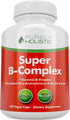 Vitamin B Complex - 8 Super B Vitamins with Choline & Inositol, B1, B2, B3, B5, B6, B8, B9 & B12 - 180 Vegan Capsules
