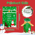 DLY 50 Pcs Christmas Candy Bags - Plastic Drawstring Gift Bags for Treats and Party Favors