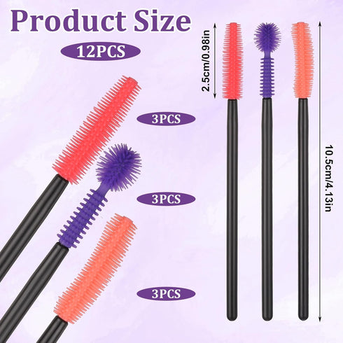 Zelphvt 12 3 Pcs Silicone Nook and Cranny Brush Crevice Cleaning Brushes Styles Sewing Machine Cleaning Brushes Tiny