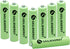 Solar Light Batteries AAA NIMH 600mAh 1.2V Rechargeable for Garden Lights, Remotes, Mice (8Pcs)