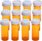 Plastic Empty Pill Bottles with Double Sided Use (Child Resistant & Easy Open) Caps - Medicine Container Pill Cases