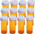 Plastic Empty Pill Bottles with Double Sided Use (Child Resistant & Easy Open) Caps - Medicine Container Pill Cases