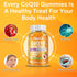 CoQ10 Gummies 250mg, Omega-3, Vitamin B3 & Zinc, Magnesium, High Absorption Coenzyme Q10, 60 Count for Cellular Energy
