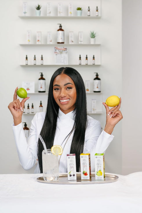 Pure Inventions Antioxidant Vitamin C + Electrolytes, Lemon Lime Water Infusion Drops, No Sugar or Calories, 12 Servings