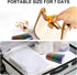 Tmeng 2 7 2 Weekly Pill Organizer Time a DayPill Dispensers Pill Box Day with One-Side Large Opening Design for Easy