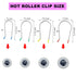 Hot Curler Clips Replacement - Fits 1.5 inch, 1.75 inch Hot Rollers Securing Pins