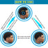 Small and Big Hole Hair Sponge for Twist Dreads Locking Afro Curl Brush, 2 PCS.