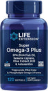 Life Extension Super Omega-3 Plus EPA/DHA Fish Oil, 120 Softgels, Heart, Brain & Joint Health Support