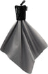 SPUDZ Classic Microfiber Lens Cleaner, Washable Clip-On Pouch for Binoculars, Glasses, Screens | Stealth Shadow, 10 x