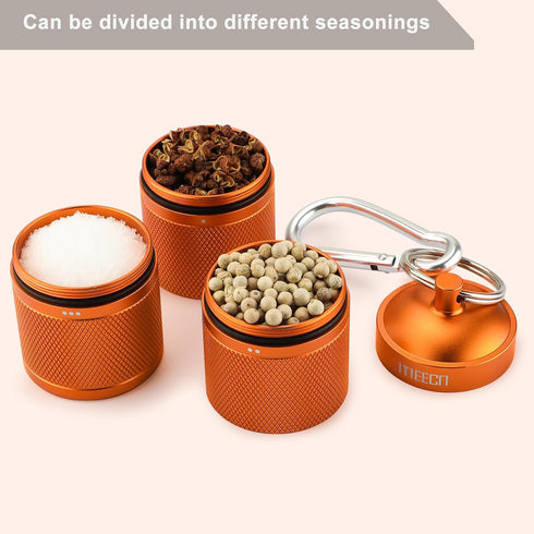 Three-Layer Large Pill Organizer Pill Box, Waterproof Pill Container for Pills, Vitamins, Supplements (Orange)