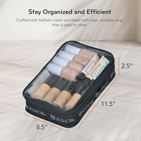 ZUCA Pro & Sport Bag Accessory: Large Artist Utility Makeup Pouch for Travel & Professional Use