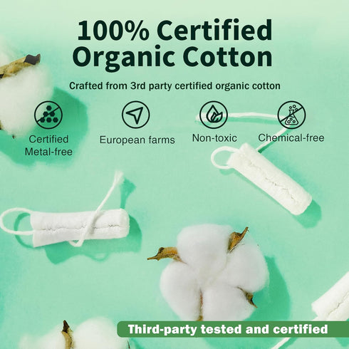 Organic Cotton Tampons & Pads Feminine Care Bundle