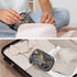 Skerhhux 7 Black Gold Marble Pill Case Travel Pill Organizer Weekly Day Portable with Zipper Medicine Box Pill Case