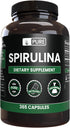 Pure Original Ingredients Spirulina (365 Capsules): No Fillers, Always Pure, Lab Verified