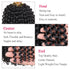 Leeven 12 Inch Water Wave Crochet Hair - 2 Packs Short Bob Passion Twist Hair for Butterfly Locs, Natural Black