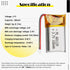 Qimoo 601120 3.7V 100mAh 1.25 LiPo Battery - Rechargeable Lithium Polymer Battery with Protection Board and Micro JST