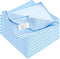KLNYOO Microfiber Glass Cleaning Cloths, 8 Pack, Lint Free, Streak Free, 16x16 Inch, Blue