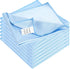 KLNYOO Microfiber Glass Cleaning Cloths, 8 Pack, Lint Free, Streak Free, 16x16 Inch, Blue