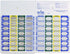 Medi-Aid Weekly Cold Seal Medication Blister Pack System Cards - 4 Times a Day, 24 Compartments, 6 Pack, One Piece Unit