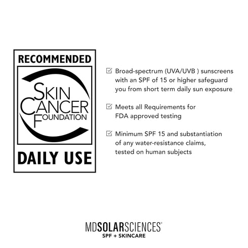 MDSolarSciences Face and Body Sunscreen SPF 50 - Mineral Sunscreen for Kids and Adults, Water-Resistant