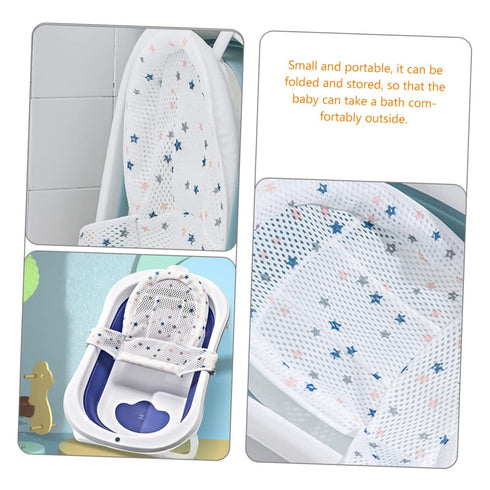 Newborn Bath Support Mat Mesh for Bath Insert Comfortable Bathing Net