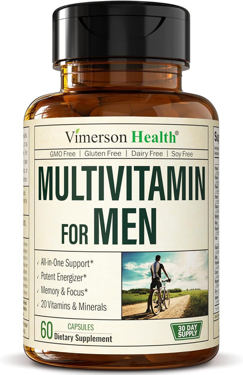 Multivitamin for Men - Daily Mens Multivitamins & Multiminerals Supplement for Energy, Focus, Performance, Multi Vitamin