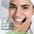 Electric Toothbrush Replacement Heads, 4pk, Charcoal Infused Bamboo, Sustainable BPA Free