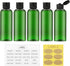 LISAPACK 3.4 oz Travel Bottles for Toiletries, Plastic Travel Size Containers for Shampoo Conditioner TSA Approved