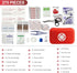 First Aid Kit for Home Hiking Camping Outdoor Sport, 275 Pieces Survival Supplies Emergency Kit, Mini Gear Bag with Basic First-aid Essentials for Emergency Cases angel wish