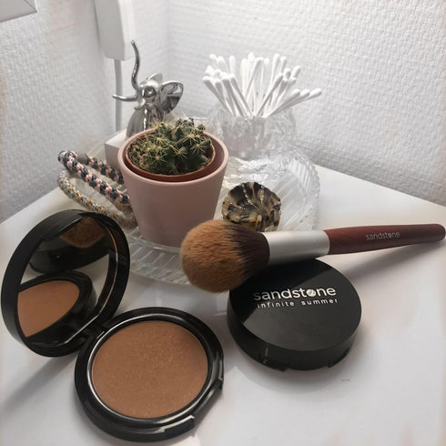 Infinite Summer Bronzer, Luxurious Face Bronzers for Natural Summer Glow, Vegan Makeup