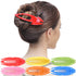 RC ROCHE ORNAMENT 6 Pcs French Concord Hair Clip, Curved Thick or Thin Hair for Women, Large Rainbow